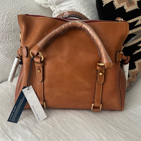 Dooney & Bourke Large Florentine Satchel Natural - Picture 5 of 13